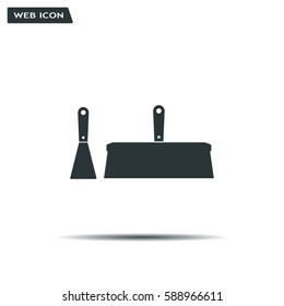 trowel icon, vector illustration. Flat design style