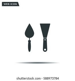trowel icon, vector illustration. Flat design style