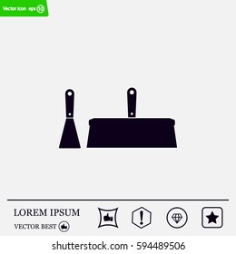trowel icon, vector illustration. Flat design style