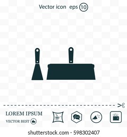 trowel icon, vector illustration. Flat design style