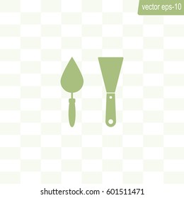 trowel icon, vector illustration. Flat design style