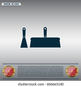 trowel icon, vector illustration. Flat design style