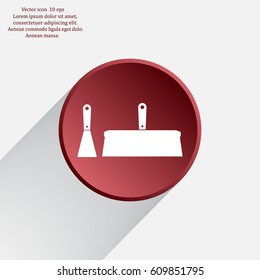 trowel icon, vector illustration. Flat design style