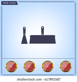 trowel icon, vector illustration. Flat design style