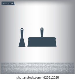 trowel icon, vector illustration. Flat design style