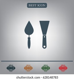 trowel icon, vector illustration. Flat design style