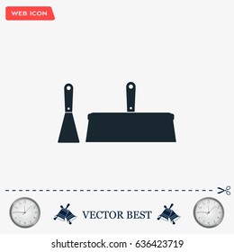 trowel icon, vector illustration. Flat design style