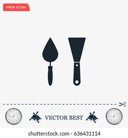 trowel icon, vector illustration. Flat design style
