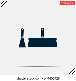 trowel icon, vector illustration. Flat design style