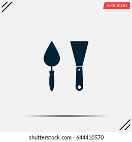 trowel icon, vector illustration. Flat design style