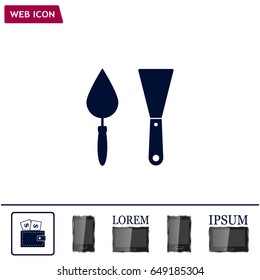 trowel icon, vector illustration. Flat design style