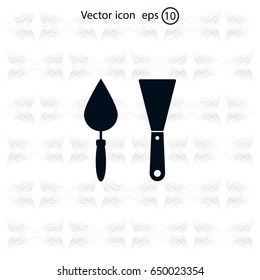 trowel icon, vector illustration. Flat design style