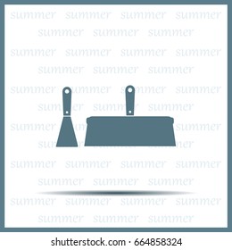 trowel icon, vector illustration. Flat design style