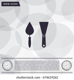 trowel icon, vector illustration. Flat design style