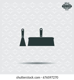 trowel icon, vector illustration. Flat design style