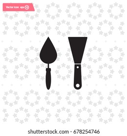 trowel icon, vector illustration. Flat design style