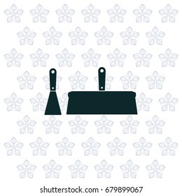 trowel icon, vector illustration. Flat design style