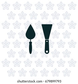 trowel icon, vector illustration. Flat design style
