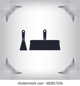 trowel icon, vector illustration. Flat design style