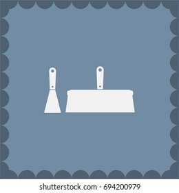 trowel icon, vector illustration. Flat design style