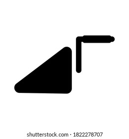 Trowel icon. Trowel vector icon Isolated on white background.
