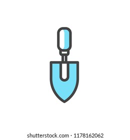 trowel icon vector. modern icon style
