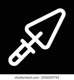trowel icon vector outline design