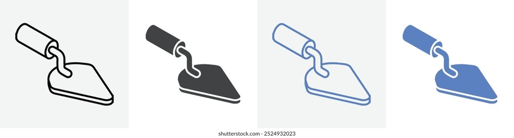 trowel icon vector set use for web