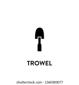 trowel icon vector. trowel sign on white background. trowel icon for web and app