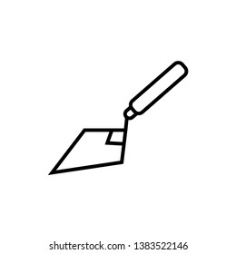 Trowel icon- vector sing symbol.
