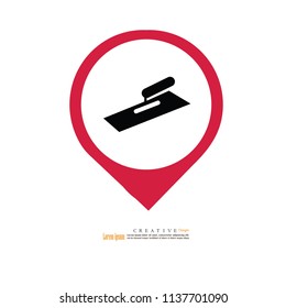 Trowel icon.vector illustration.