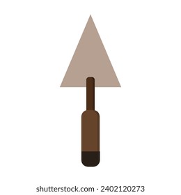 Trowel illustrated on white background
