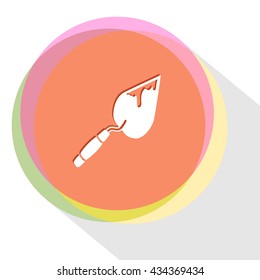 trowel. Internet template. Vector icon.