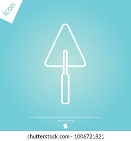 Trowel line icon