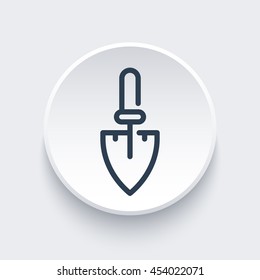 trowel line icon