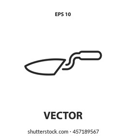 trowel line icon