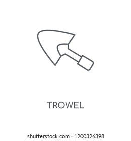 Trowel linear icon. Trowel concept stroke symbol design. Thin graphic elements vector illustration, outline pattern on a white background, eps 10.