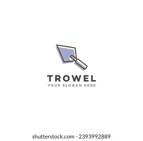 Trowel logo design template elements.Vector illustration. New Modern logo.