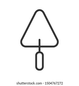 trowel outline ui web icon. trowel vector icon for web, mobile and user interface design isolated on white background