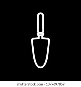 Trowel sign icon - vector