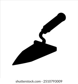 Trowel silhouette vector illustration design on white background.