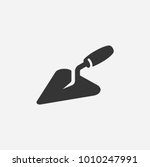 Trowel. Simple shape vector icon