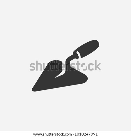 Trowel. Simple shape vector icon Stock foto © 