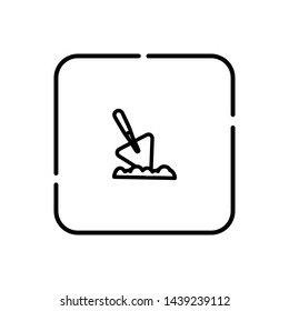 Trowel, Trowel symbol vector icon
