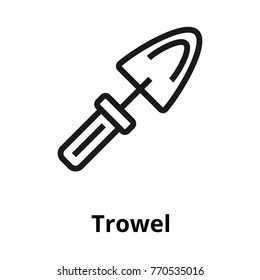 Trowel thin line icon