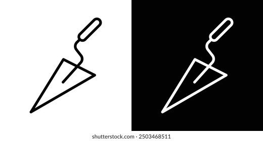 Kelle dünne Linie Vektorsymbol-Set.