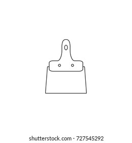 Trowel for tile icon, vector illustration.