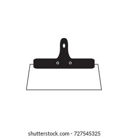 Trowel for tile icon, vector illustration.
