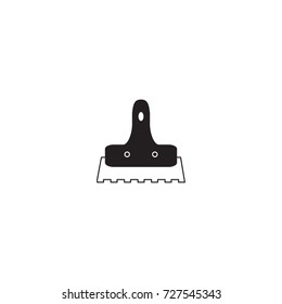 Trowel for tile icon, vector illustration.