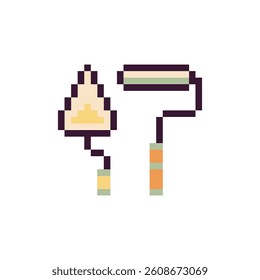 trowel tool equipment pixel art